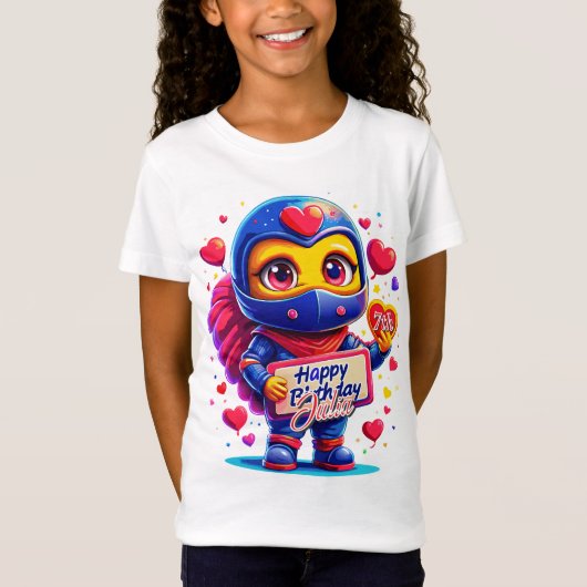 Schattigee Ninja Romance! Speciale cadeau verjaard T-shirt (Voorkant)