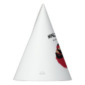 Schattigee Ninja Warrior Black & Red Kids Verjaard Feesthoedjes (Links)