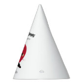 Schattigee Ninja Warrior Black & Red Kids Verjaard Feesthoedjes (Rechts)