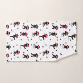 Schattigee Ninja Warrior Black & Red Kinder Bad Handdoek (Handdoek)