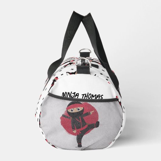 Schattigee Ninja Warrior Black & Red Kinder School Plunjezak (Rechts)