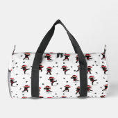 Schattigee Ninja Warrior Black & Red Kinder School Plunjezak (Achterkant)