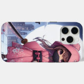 Schattigee Ninja Warrior Girl & Teddy Case-Mate iPhone Case (Achterkant (horizontaal))