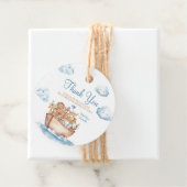 Schattigee Noah's Ark Genderneutraal Boho-Baby sho Bedankjes Labels (In situ)