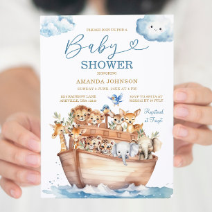 Schattigee Noah's Ark Genderneutraal Boho-Baby sho Kaart