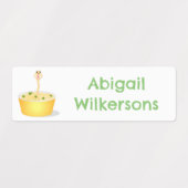 Schattigee noedels snake cartoon gepersonaliseerd labels (Design 1)