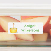 Schattigee noedels snake cartoon gepersonaliseerd labels (Aangebracht)