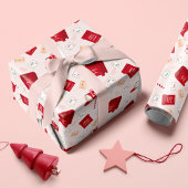 Schattigee Noordpool Mail kerstpatroon Cadeaupapier