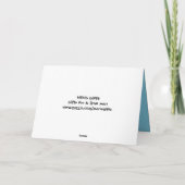 Schattigee Noordpoolpinguïn met hart Feestdagen Kaart (Achterkant)