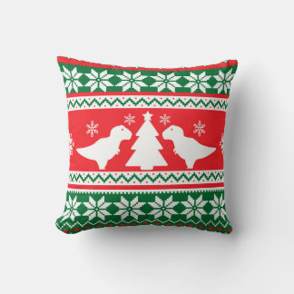 Schattigee Nordic Fair Isle T-Rex Dinosaurs trui Kussen