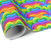 Schattigee nostalgische Kinder regenbogen vormen b Cadeaupapier (Rol Hoek)