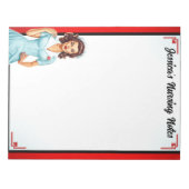 Schattigee nostalgische verpleegster pinup_ Ik hou Notitieblok (Voorkant)