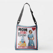 Schattigee Nostalgische Verpleegster Pinup_ Mam en Crossbody Tas (Voorkant)