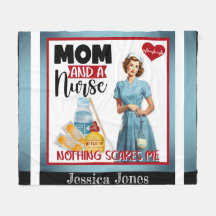 Schattigee Nostalgische Verpleegster Pinup Moeder 