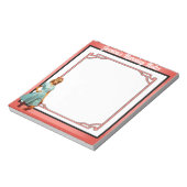 Schattigee nostalgische verpleegster Pinup_ Verple Notitieblok (Linkerzijde)