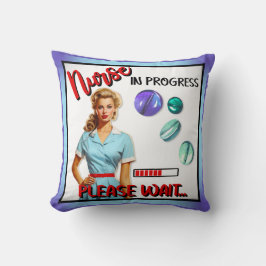 Schattigee nostalgische verpleegster pinup verplee kussen