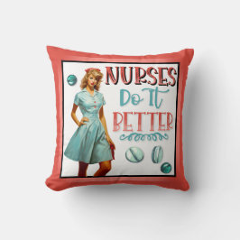 Schattigee nostalgische verpleegster pinup verplee kussen