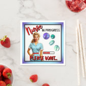 Schattigee nostalgische verpleegster pinup verplee servet (Insitu)