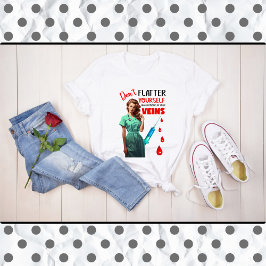 Schattigee Nostalgische Verpleegster Pinup Vlek je T-shirt