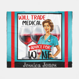 Schattigee nostalgische verpleegster Pinup zal han Fleece Deken