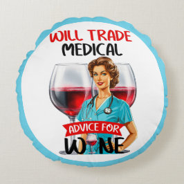 Schattigee nostalgische verpleegster Pinup zal han Rond Kussen