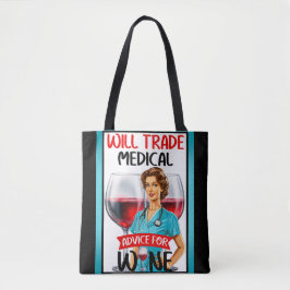 Schattigee nostalgische verpleegster Pinup zal han Tote Bag
