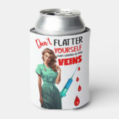 Schattigee Nostalgische Verpleegster_ Vleid jezelf Blikjeskoeler (Blikje Voorkant)