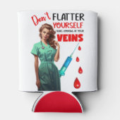 Schattigee Nostalgische Verpleegster_ Vleid jezelf Blikjeskoeler (Achterkant)