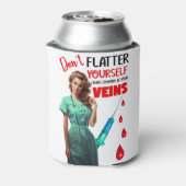 Schattigee Nostalgische Verpleegster_ Vleid jezelf Blikjeskoeler (Blikje Achterkant)