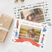 Schattigee Notenkraker Foto Kerstmis Feestdagenkaart