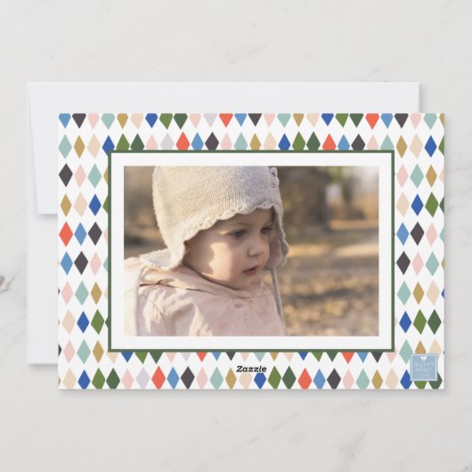 Schattigee Notenkraker Foto Kerstmis Feestdagenkaart (Achterkant)