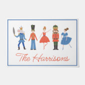 Schattigee Notenkraker Gepersonaliseerde Kerstmis Deurmat (Voorkant)