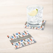 Schattigee Notenkraker Gepersonaliseerde Kerstmis Kartonnen Onderzetters (Insitu)