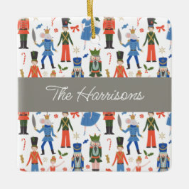 Schattigee Notenkraker Gepersonaliseerde Kerstmis Keramisch Ornament