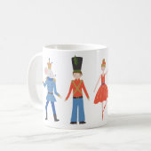 Schattigee Notenkraker Gepersonaliseerde Kerstmis Koffiemok (Voorkant links)