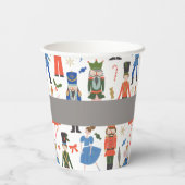 Schattigee Notenkraker Gepersonaliseerde Kerstmis Papieren Bekers (Achterkant)