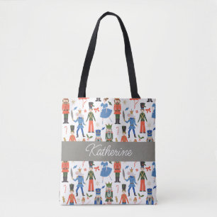 Schattigee Notenkraker Gepersonaliseerde Kerstmis Tote Bag
