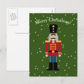 Schattigee notenkraker illustratie Kerst briefkaar Feestdagenkaart (Voorkant / Achterkant)