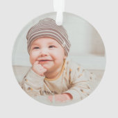 Schattigee Notenkraker Kerst Custom Foto Ornament (achterkant)