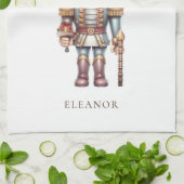 Schattigee Notenkraker Naam Eet Drink Wees vrolijk Theedoek (Gevouwen)