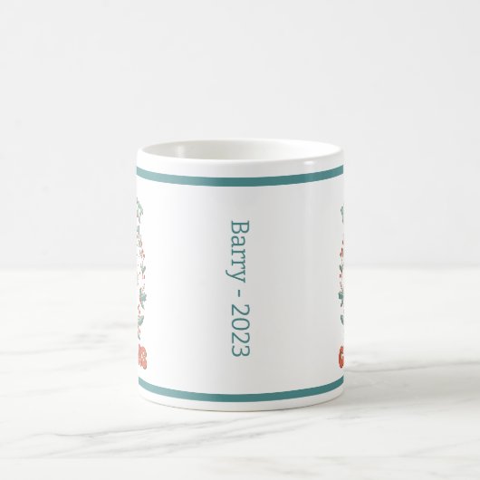 Schattigee Notenkraker sneeuwvlok bladeren krans k Koffiemok (Center)