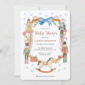 Schattigee Notenkraker soldaten Kerst Baby shower Kaart (Voorkant)