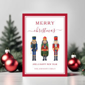 Schattigee Notenkraker Vrolijk Kerstfeest Feestdagenkaart