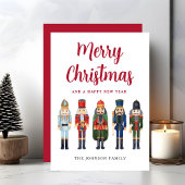 Schattigee Notenkraker Vrolijk Kerstfeest Feestdagenkaart