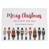 Schattigee Notenkraker Vrolijk Kerstfeest Groot Cadeauzakje (Voorkant)