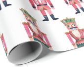 Schattigee Notenkrakers Drums Candy Canes Cadeaupapier (Rol Hoek)