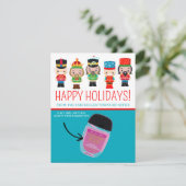 Schattigee notenkrakers, vakantie, gepersonaliseer kaart (Staand voorkant)