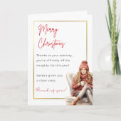 Schattigee nuchterheid kerst Kaart (Voorkant)