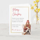 Schattigee nuchterheid kerst Kaart (Gele Bloem)