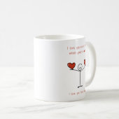 Schattigee nuchterheid stickman, grappige sober Va Koffiemok (Voorkant rechts)